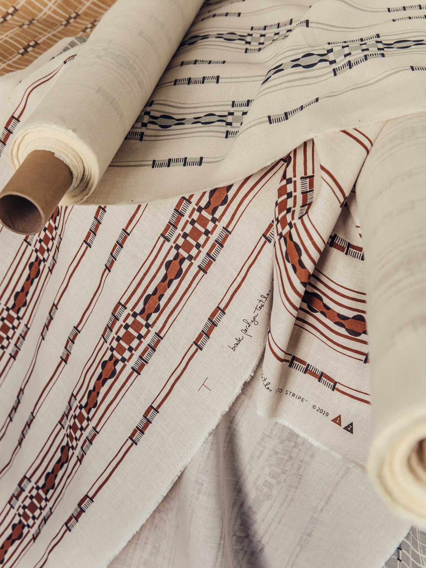 Staccato Stripe: Brick